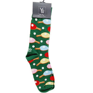 Yo Sox Socks Crew Men Women Pickleball Paddle Perforated Ball Court NWT NEW